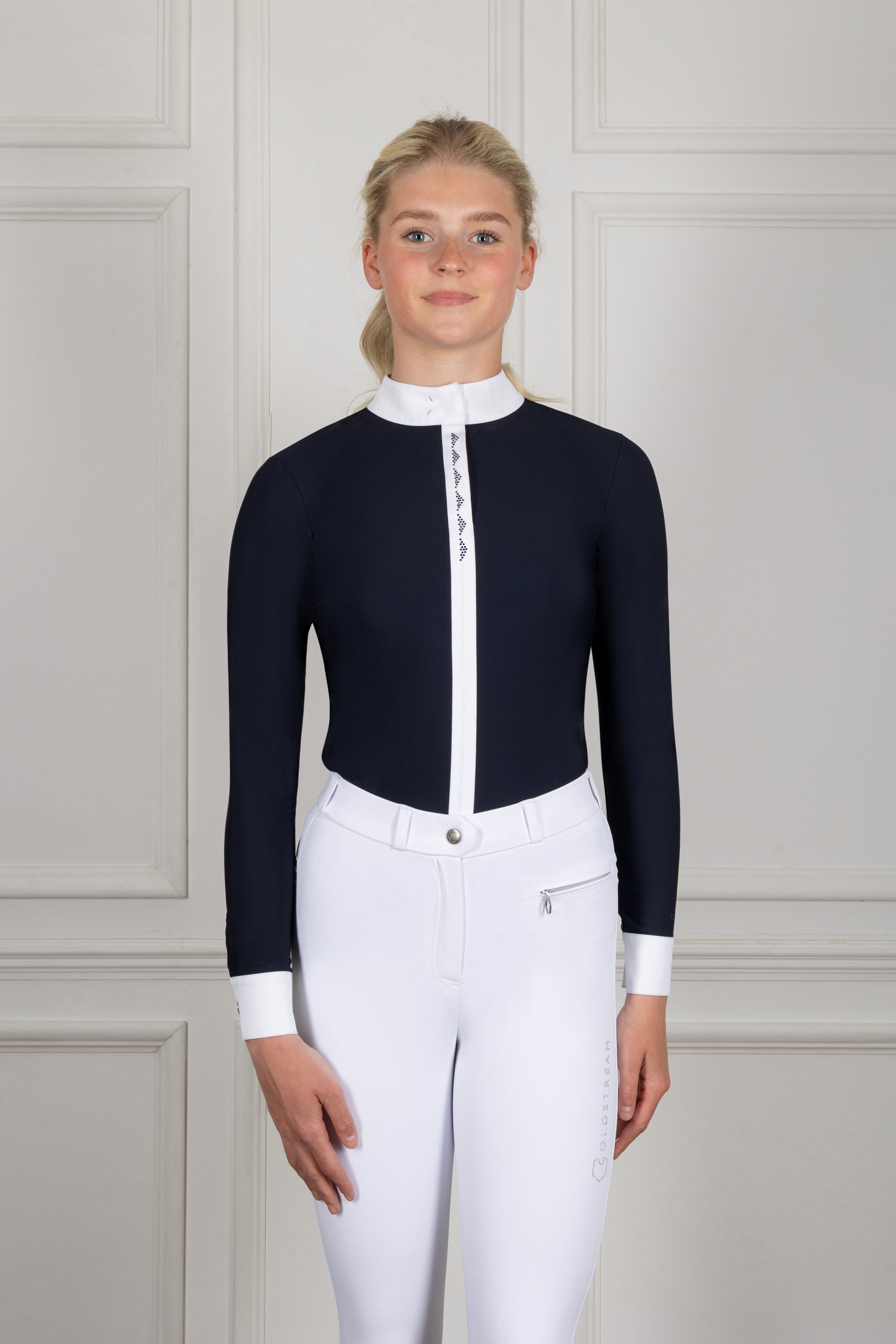 Coldstream Larkhall Diamante Show Shirt image 2
